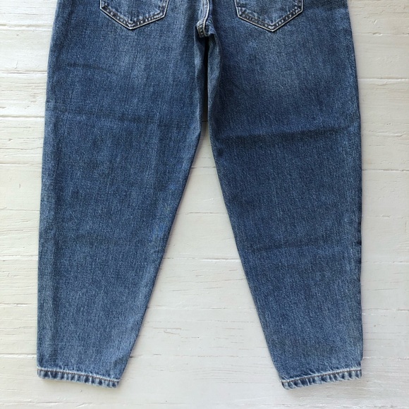 ASOS Denim Maternity Jeans Size 6 NWT Barrel Leg Balloon Leg Taper Dark Wash - Picture 11 of 12